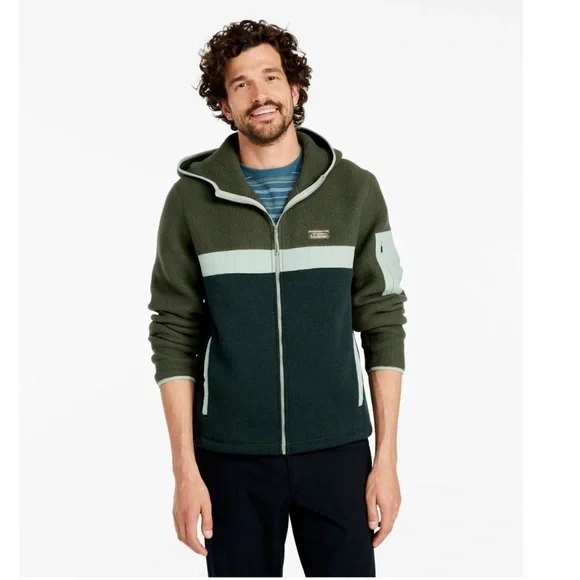 Sweater Fleece Sherpa Hybrid, Full-Zip Hoodie Men's